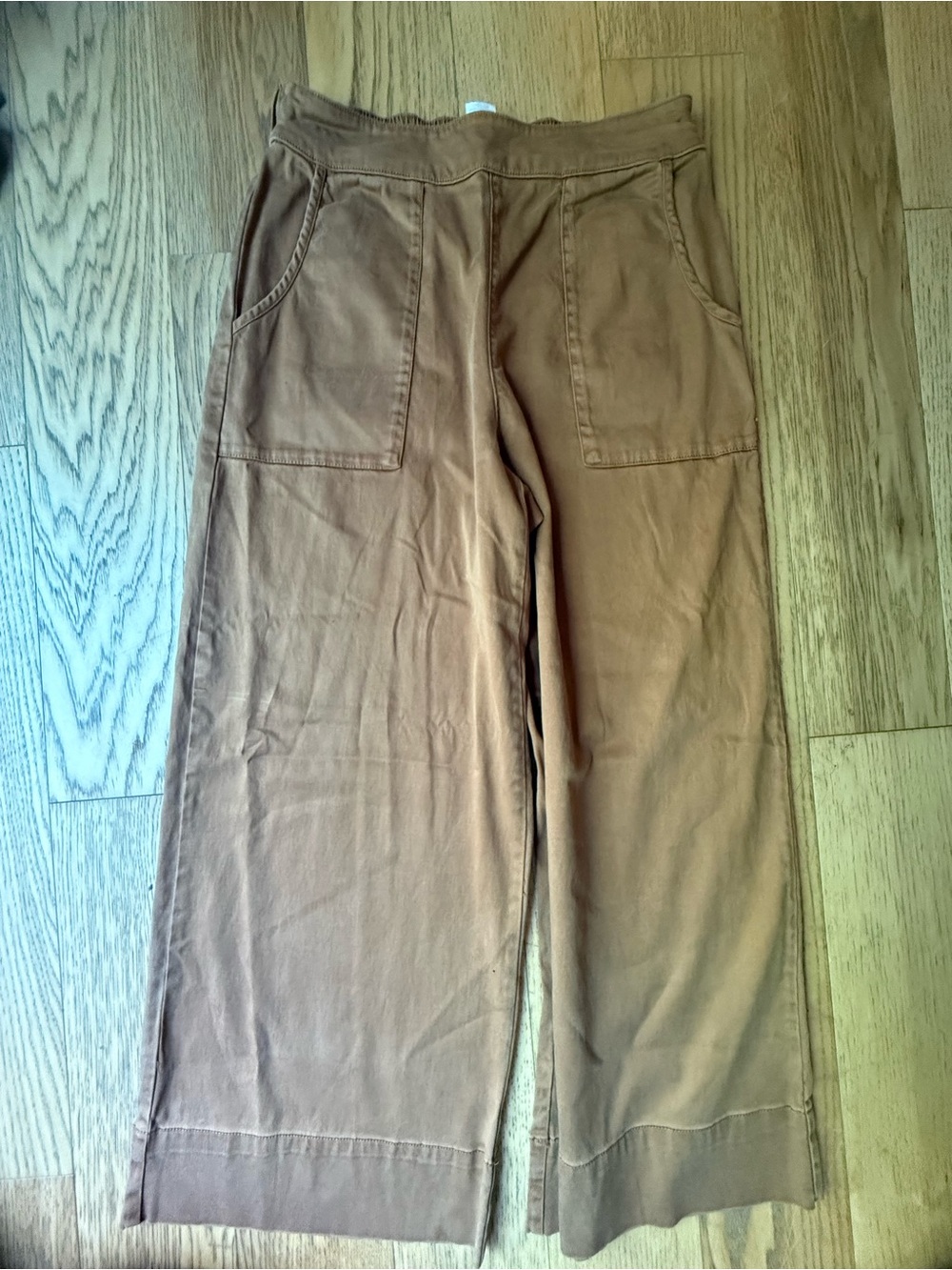 C&C California Women's Brown Wide-Leg Flare Pants